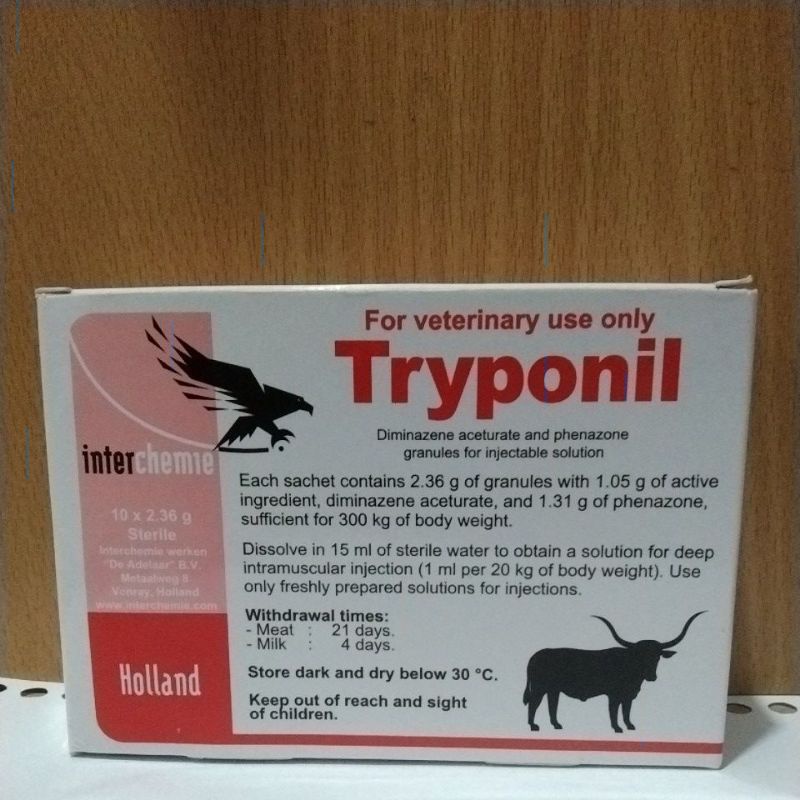 tryponil (obat parasit darah)