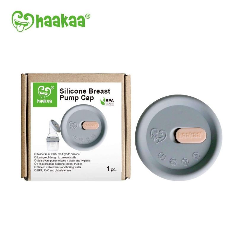 HAAKAA SILICONE BREASTPUMP CAP GREY
