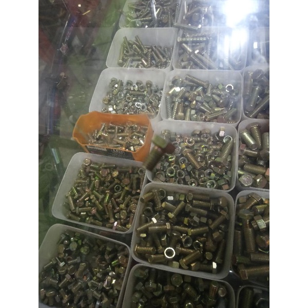 baut bolt ukuran 6X10/15/20/