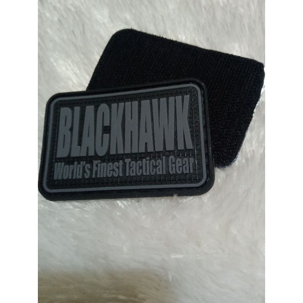 patchrubber blackhawk tmpelan karet velcro abu