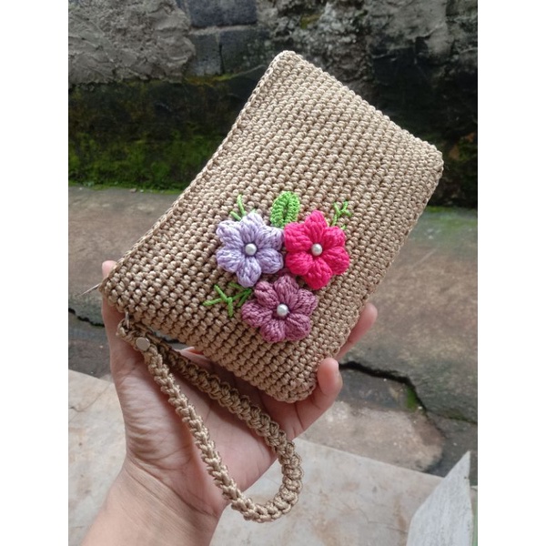 pouch rajut/dompet rajut