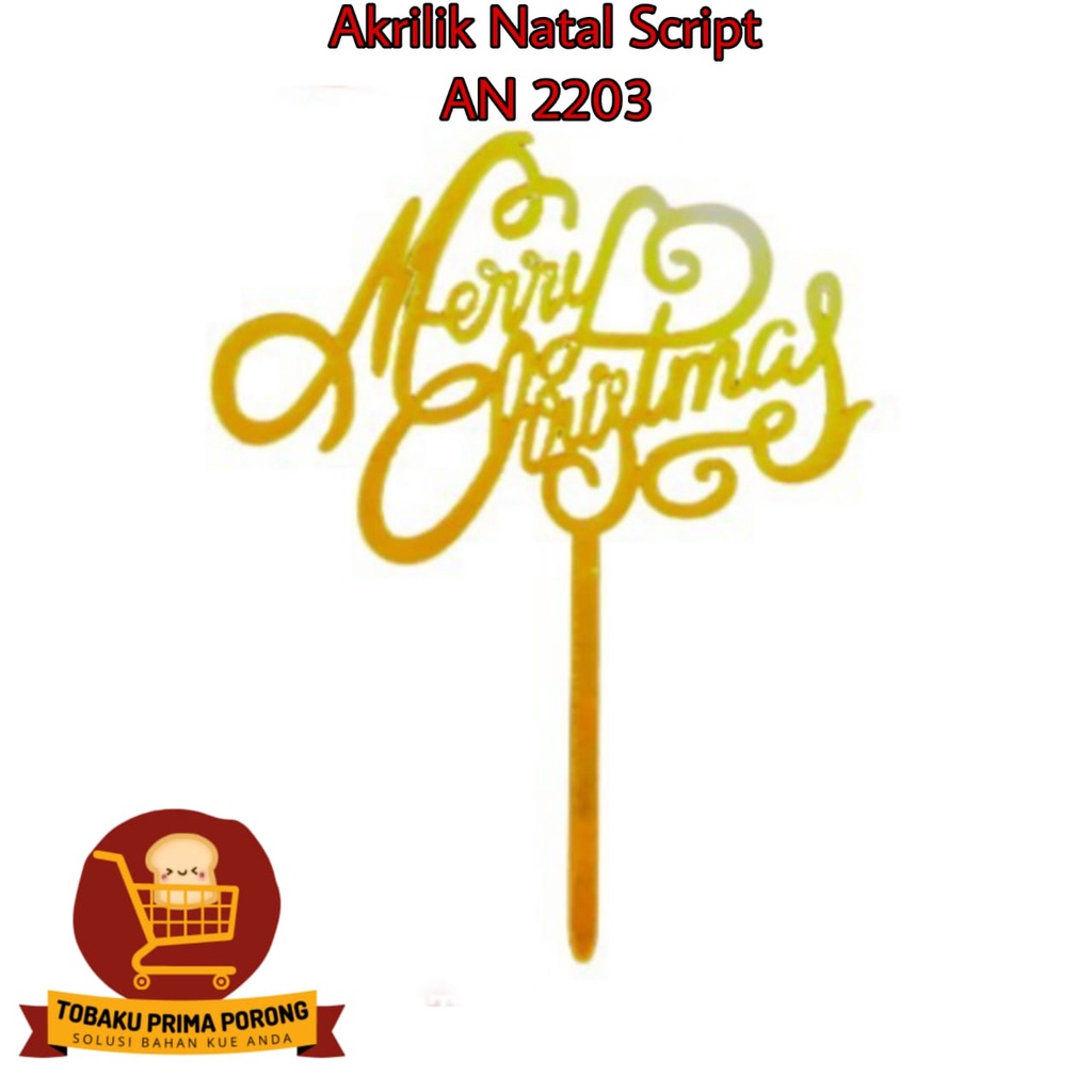 Akrilik Natal Script 2 AN 2203