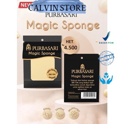 -CALVIN STORE- PURBASARI Magic Sponge Two Way Cake