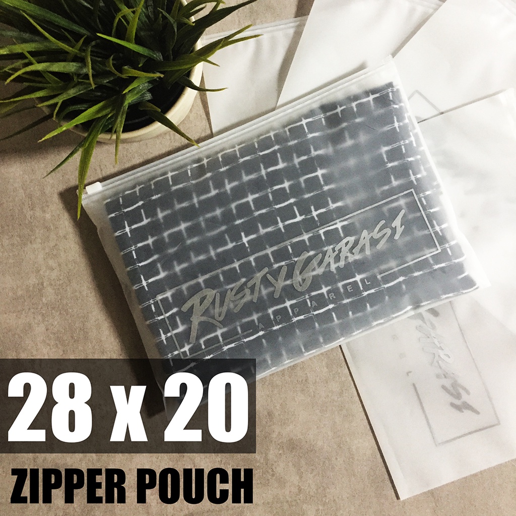 ZIPPER POUCH CUSTOM SABLON 28x20cm