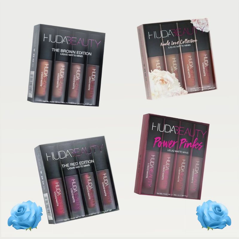 Huda Lipstick Matte Mini 4in1