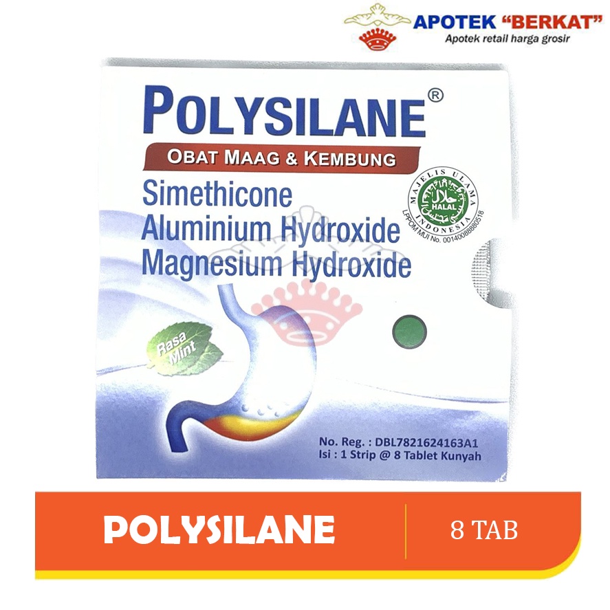 POLYSILANE 8 TAB / OBAT MAAG DAN PERUT
