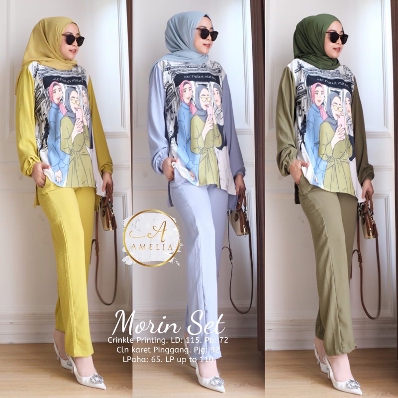 MORIN SET SABLON CRINCLE