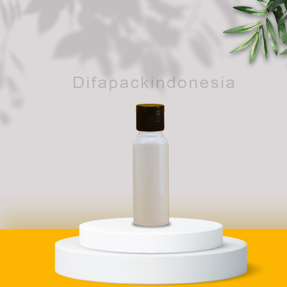Botol Pet 20Ml Fliptop Hitam Putih
