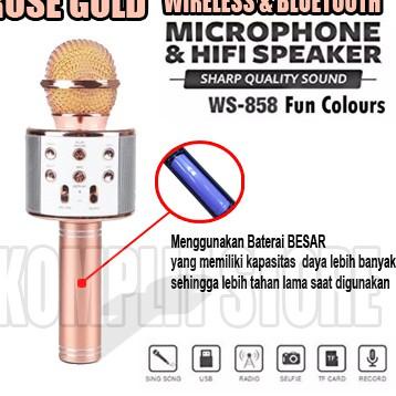 Stok Terbatas Mic speaker wireless bluetooth ws-858
