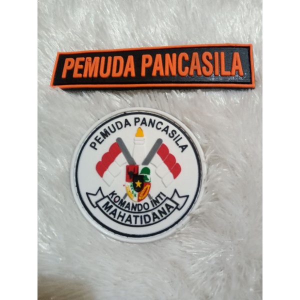 patchrubber pemuda Pancasila/PP bulat satu set