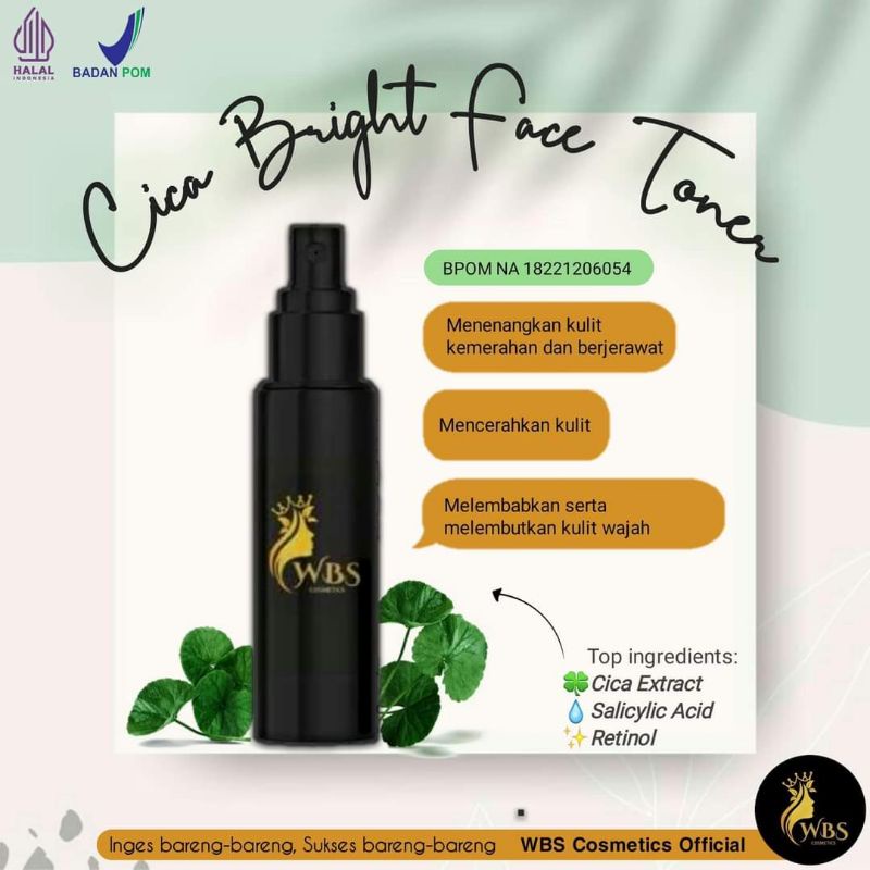 Face Toner Wbs kosmetik original