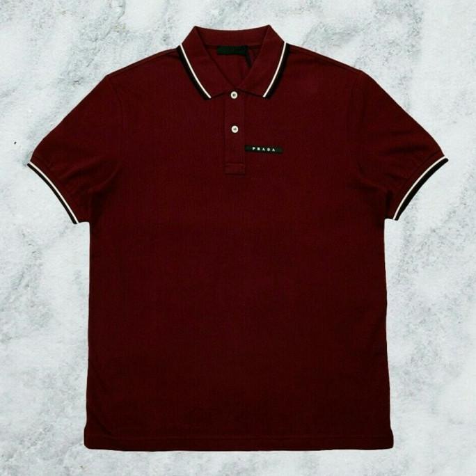 TERBARU!!! prada polo maroon L