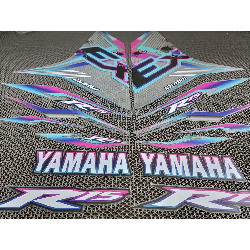 striping transparan rainbow R15