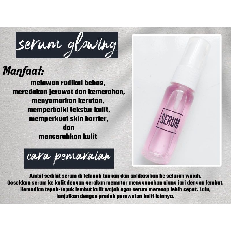 serum glowing