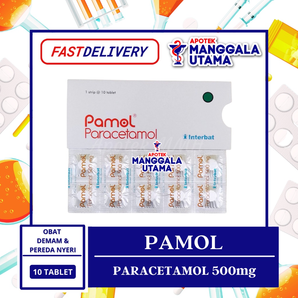 PAMOL PER STRIP ISI 10 TABLET