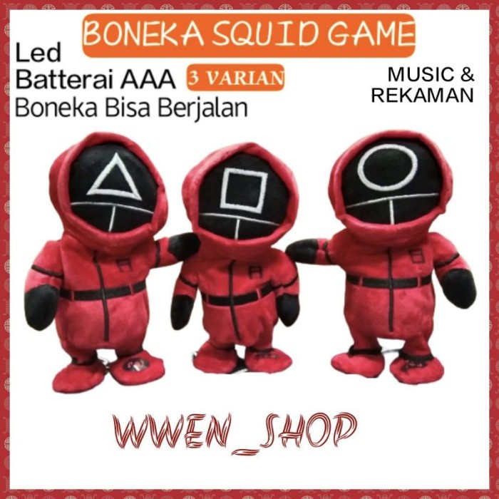 Educate Squid Game Talking Walking Recorder Toy Squid Game Talking Boneka