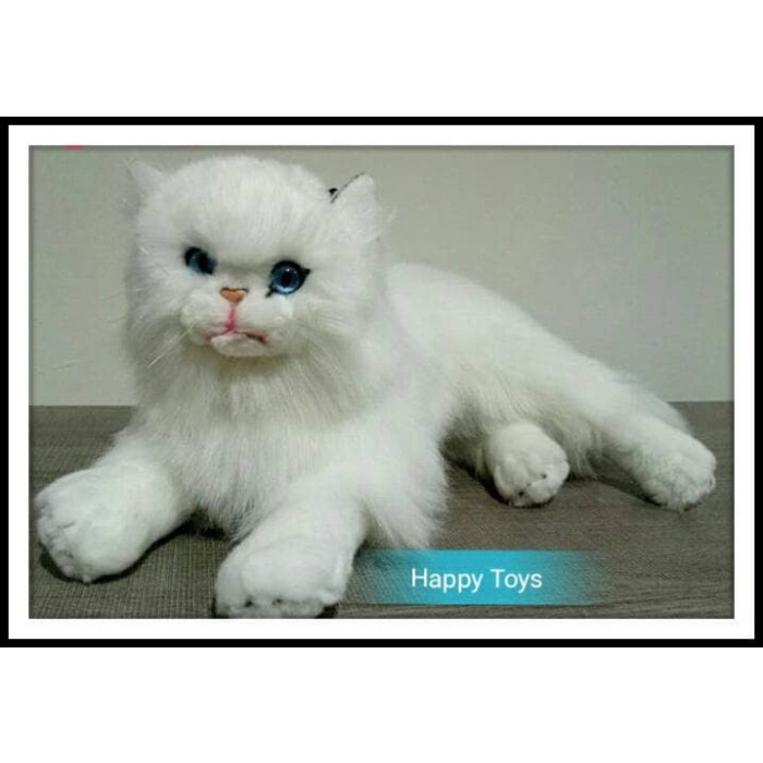 Diskon Boneka Kucing Anggora Mata Biru Trendi