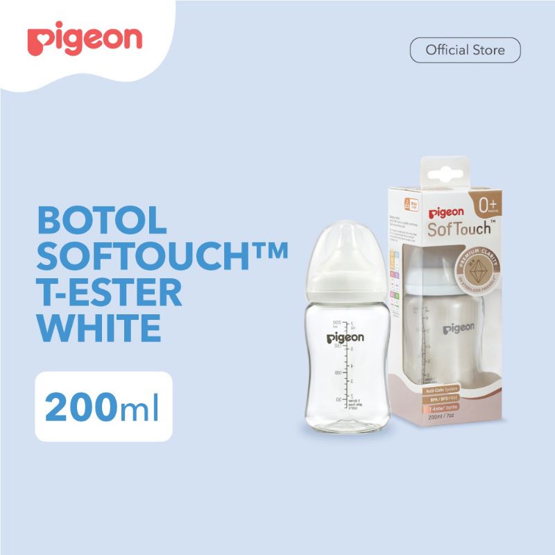 Bottle softtouch t-ester pigeon 0m+ 200ml