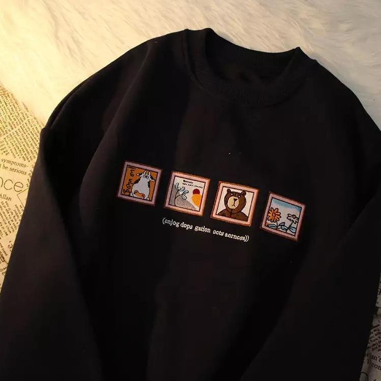Terlaris BASIC SWEATER ENJOG DOPS GATION [SABLON] (WANITA) PULLOVER