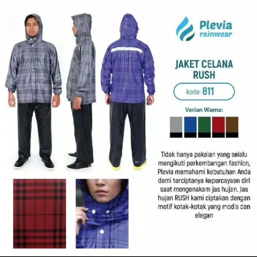 Jas Hujan PLEVIA RUSH 811