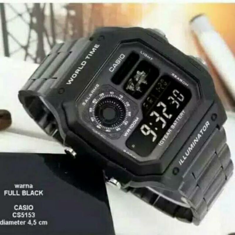Casio AE-1200WH Black/Silver