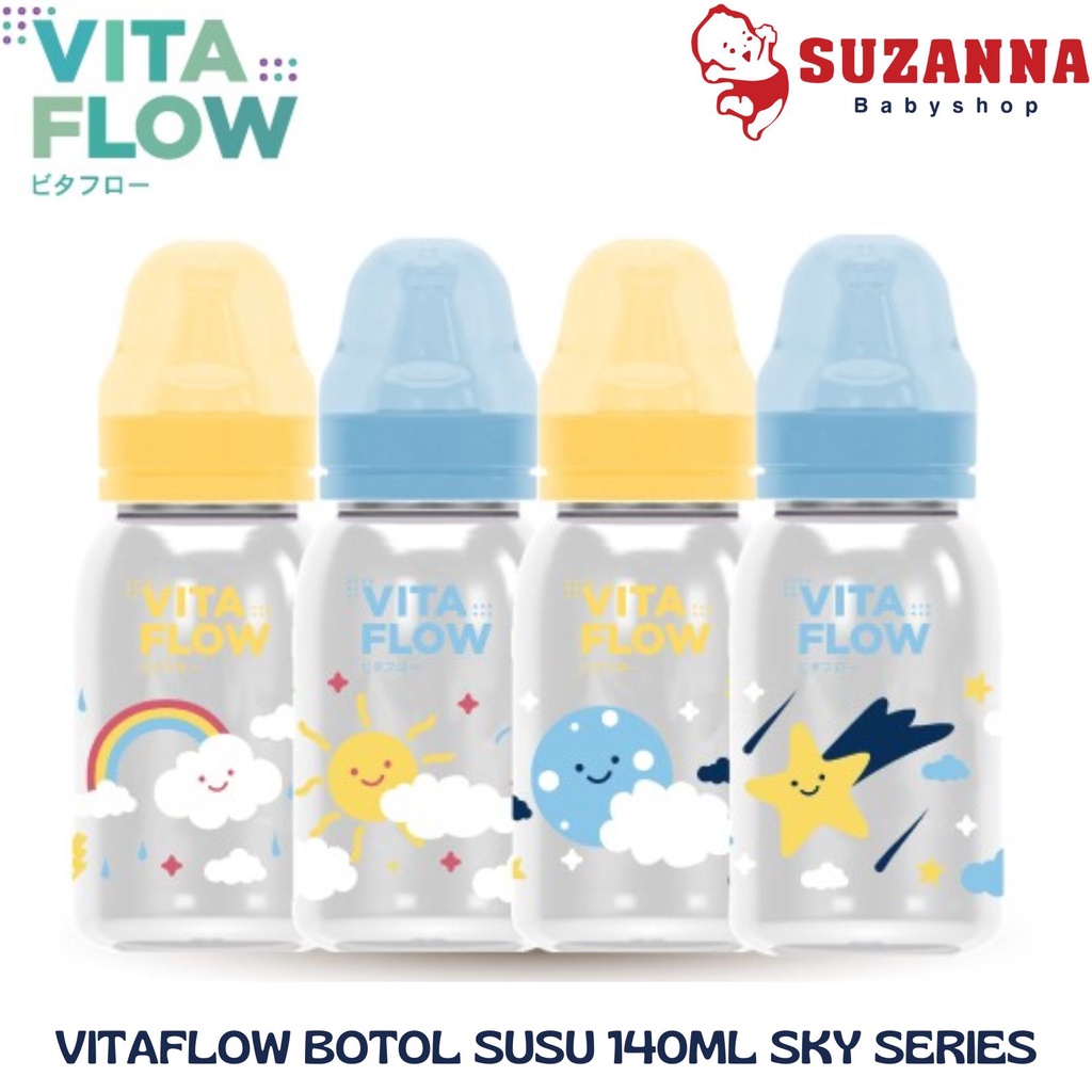 VITAFLOW BOTOL SUSU 140ML SKY SERIES