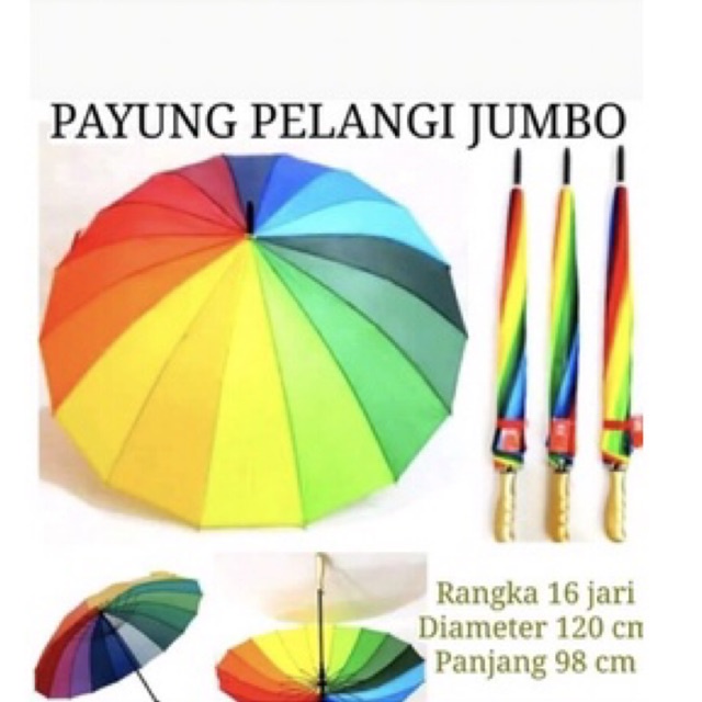 Payung Pelangi Jumbo