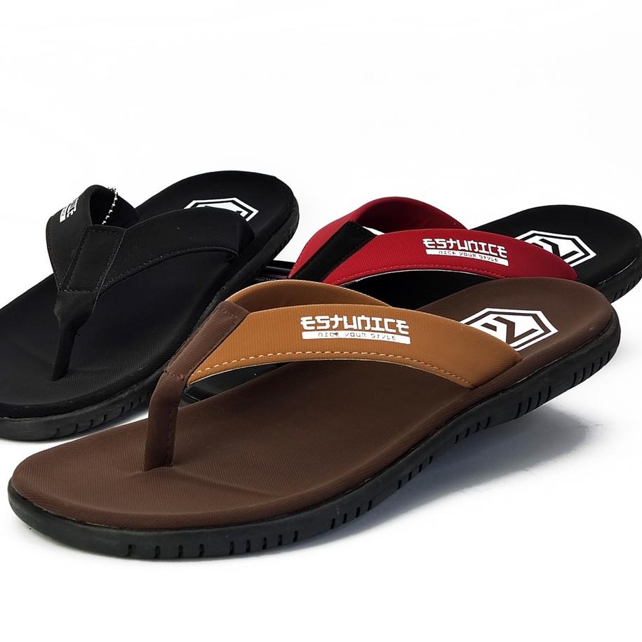 Ready Sandal Jepit Pria Distro - Freddo Hitam