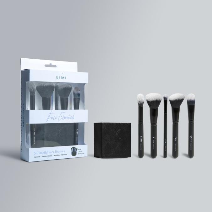 KIMI 5 Piece Face Essentials Brush Set