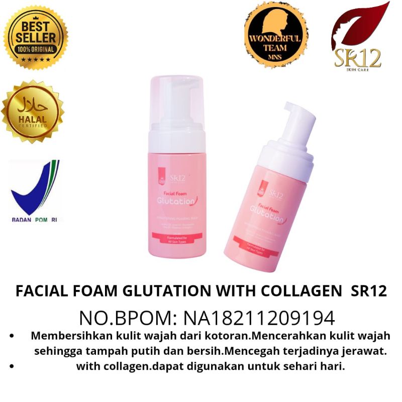 FACIAL FOAM GLUTATION SR12 100ML