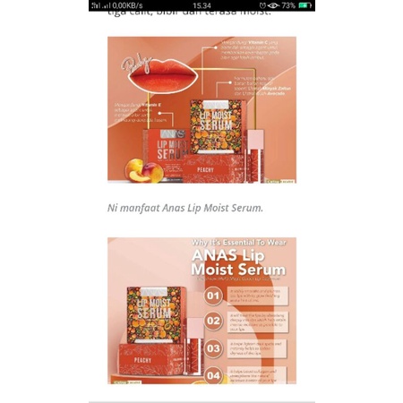 anas lip moist serum