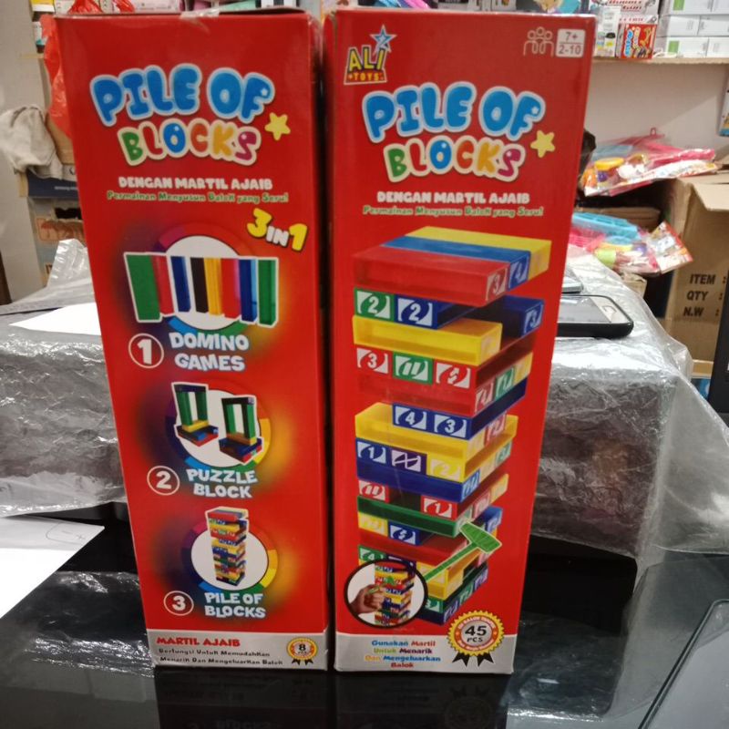 MAINAN PILE OF BLOCKS STACKO TOWER