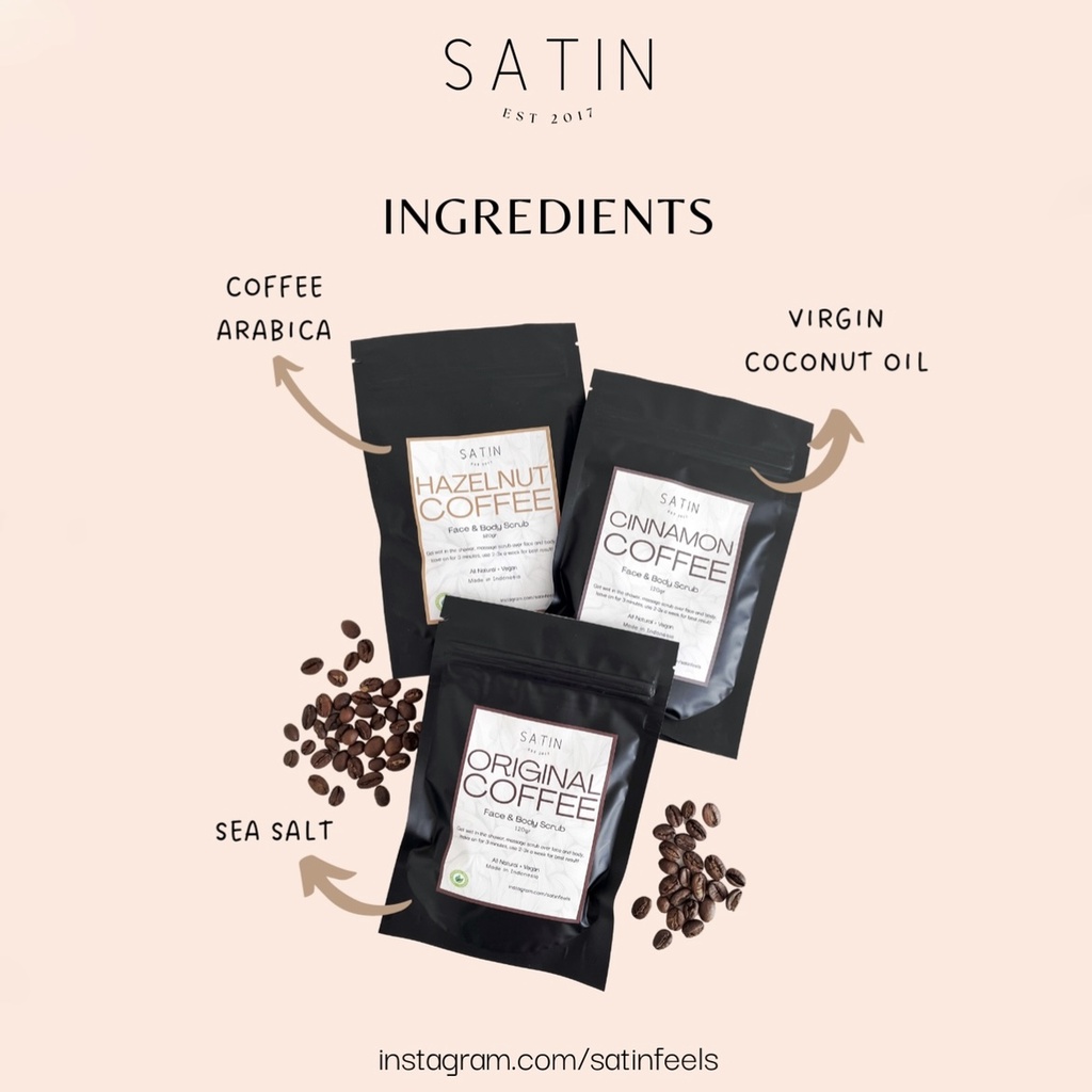 SATIN Feels CINNAMON COFFEE SCRUB