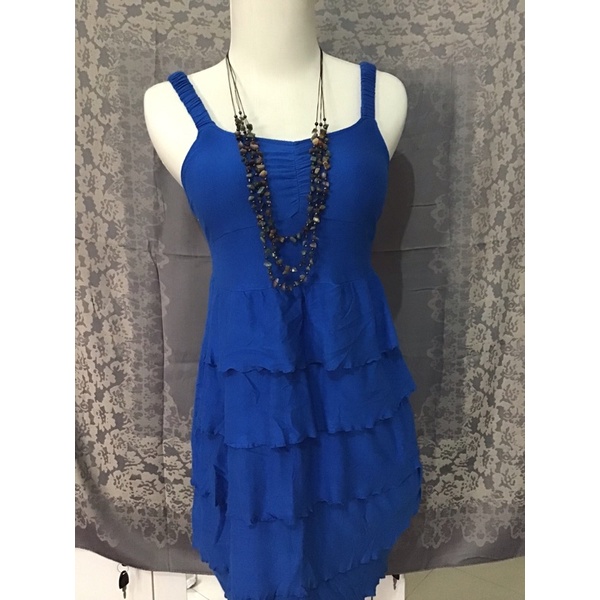 preloved dress biru