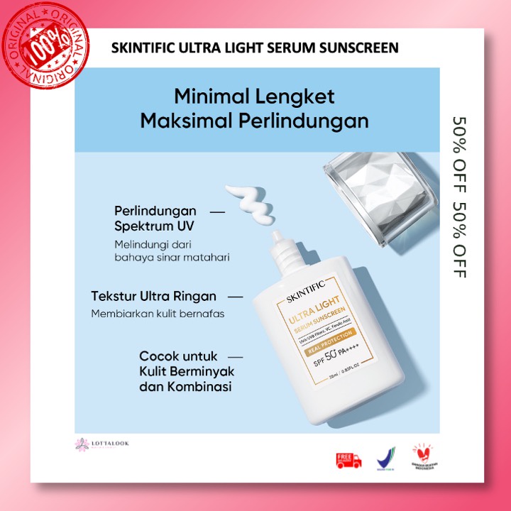 Skintific Light Serum Sunscreen