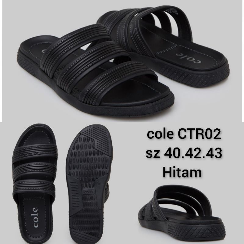 sandal pria cole CTR02 Hitam