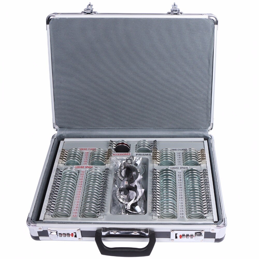 Lensa Trial Set Box Aluminium Case Gratis Frame Pengujian