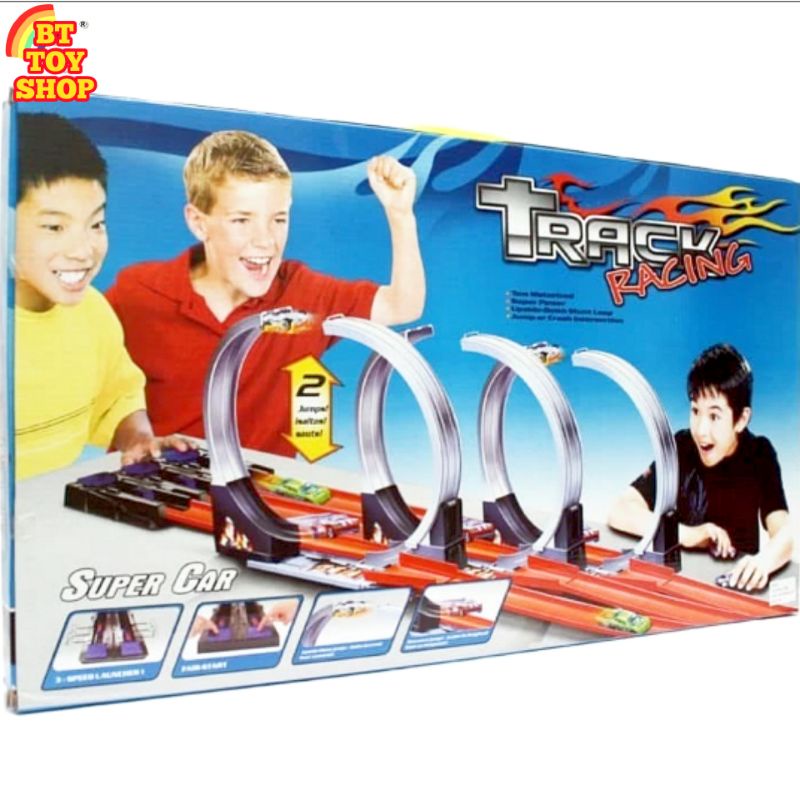 Mainan launchpad racing track 2 dan 3 line