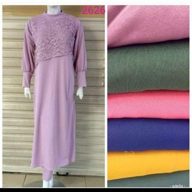 Setelan gamis poxsi murah