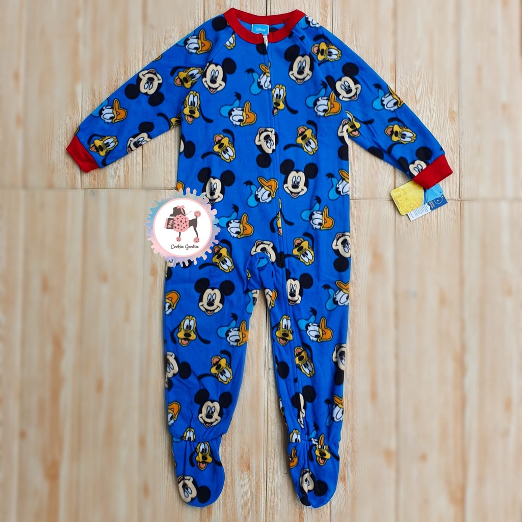 Mickey Mouse Footed Jumpsuit Size 4T