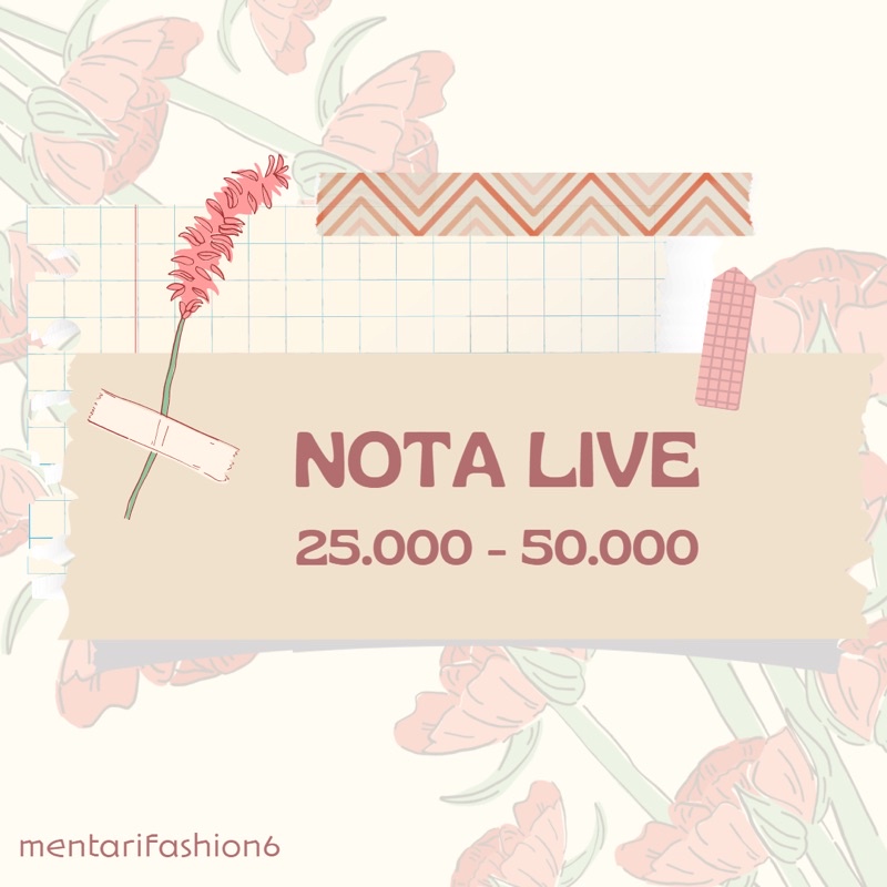 Nota Live 25.000 - 50.000