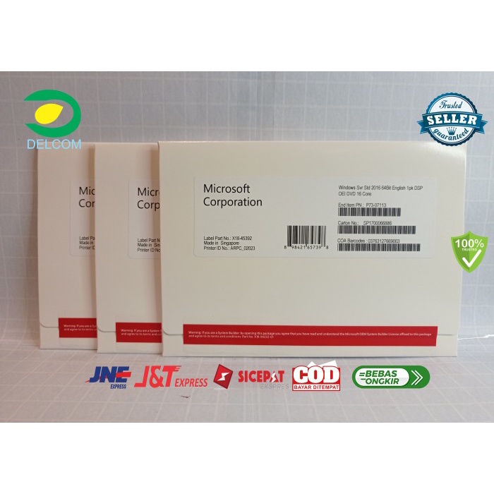 Windows Server 2016 Standard 16 Core Full Package 64 bit Original key