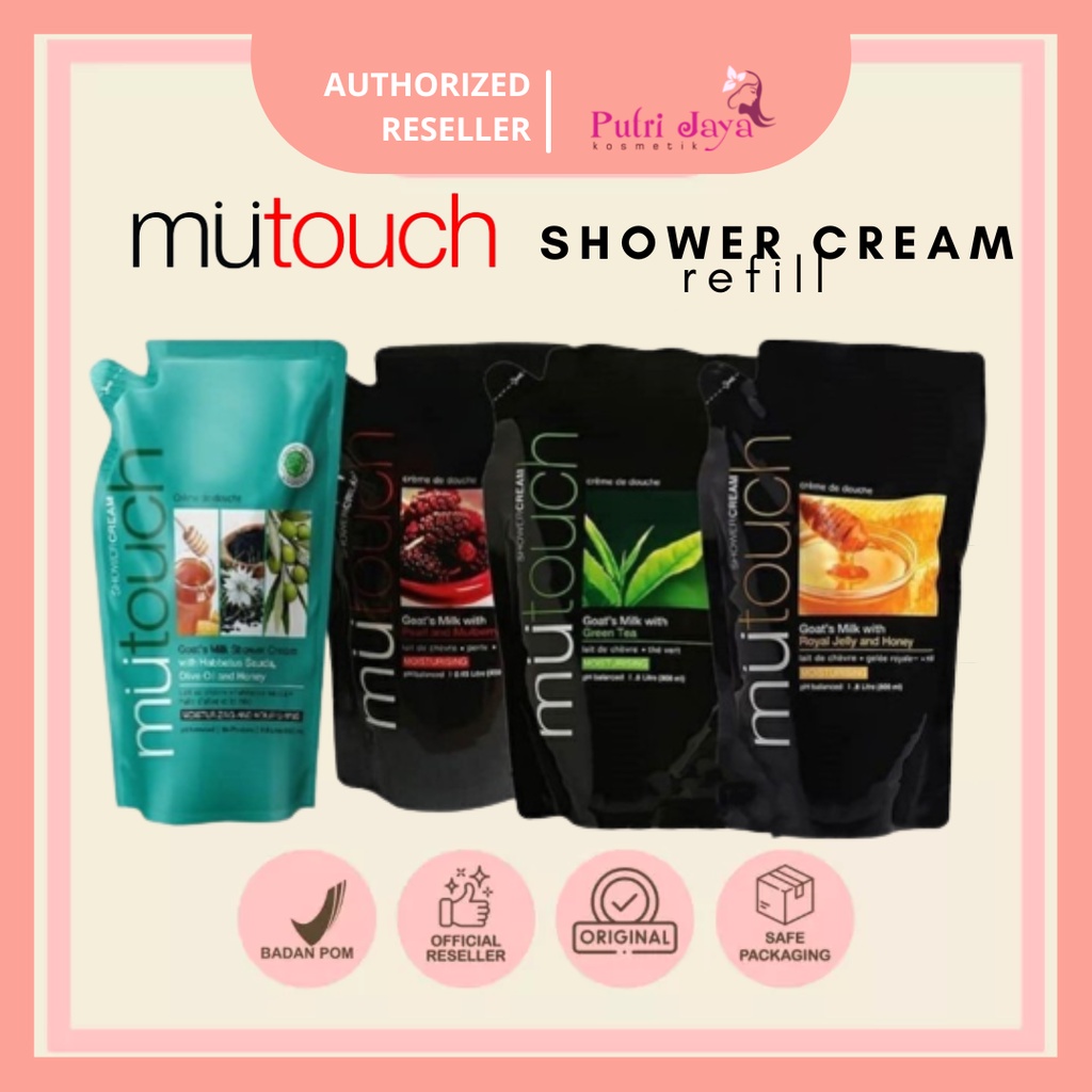 MU TOUCH Shower Cream Refill 450ml / 800ml | MUTOUCH