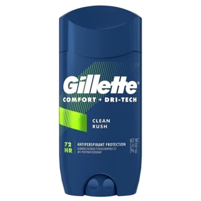 Gillette Antiperspirant Deodorant Invisible Solid Clean Rush 96g
