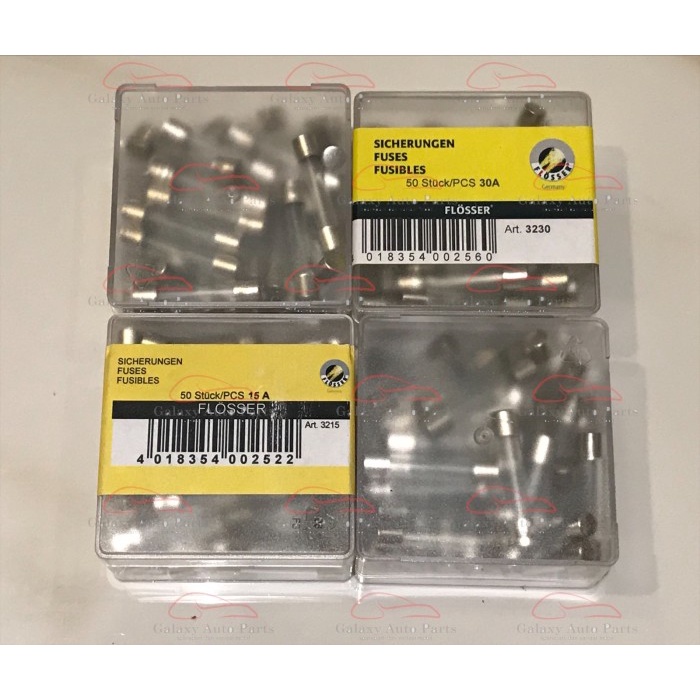 Fuse sekring sekering tabung kapsul kaca flosser