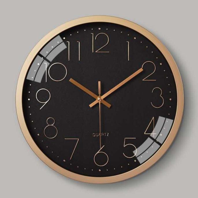 Jam Dinding Minimalis Rosegold 01