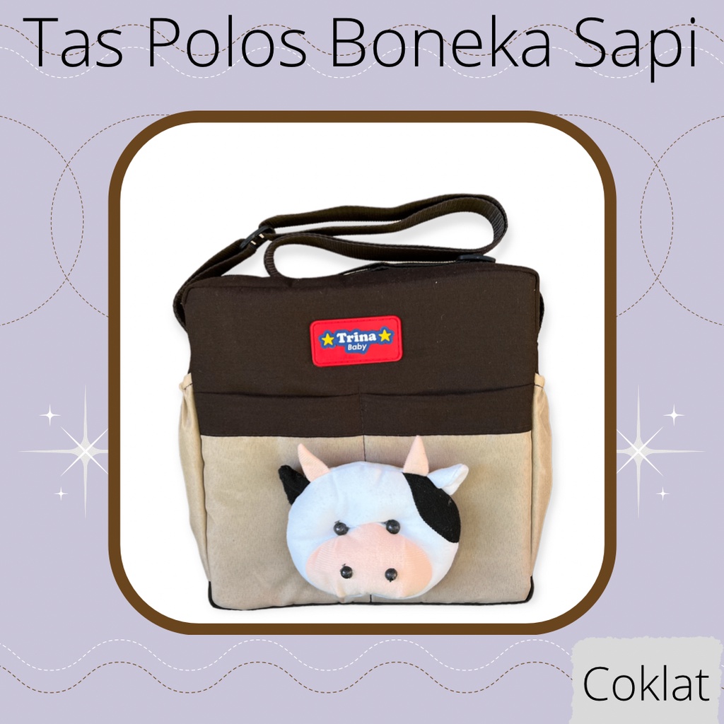 TAS BAYI KECIL POLOS BONEKA SAPI TERMURAH