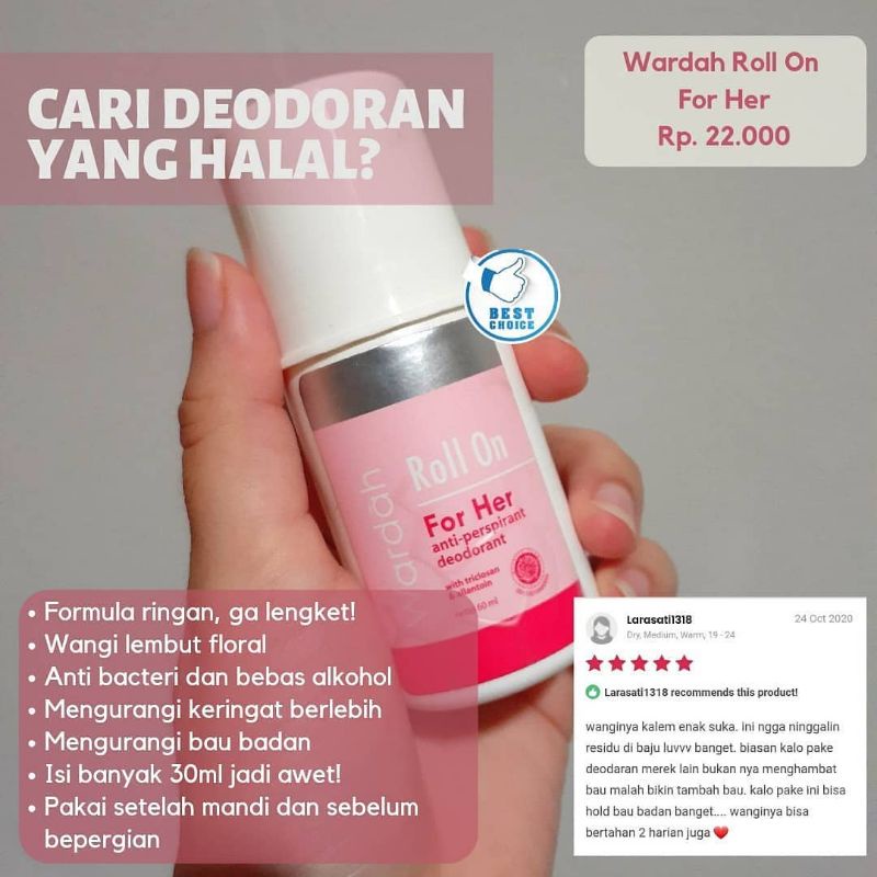 Wardah Roll on Her deodorant