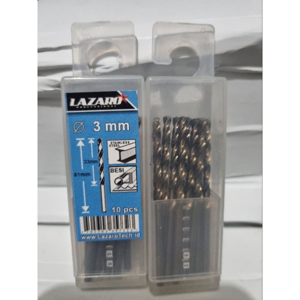 mata bor stanless 3mm lazaro