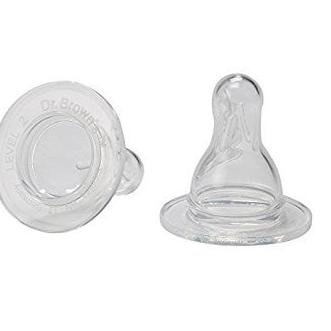 Dr. Brown's Narrow Nipple Level 2 2-Pack 3M+